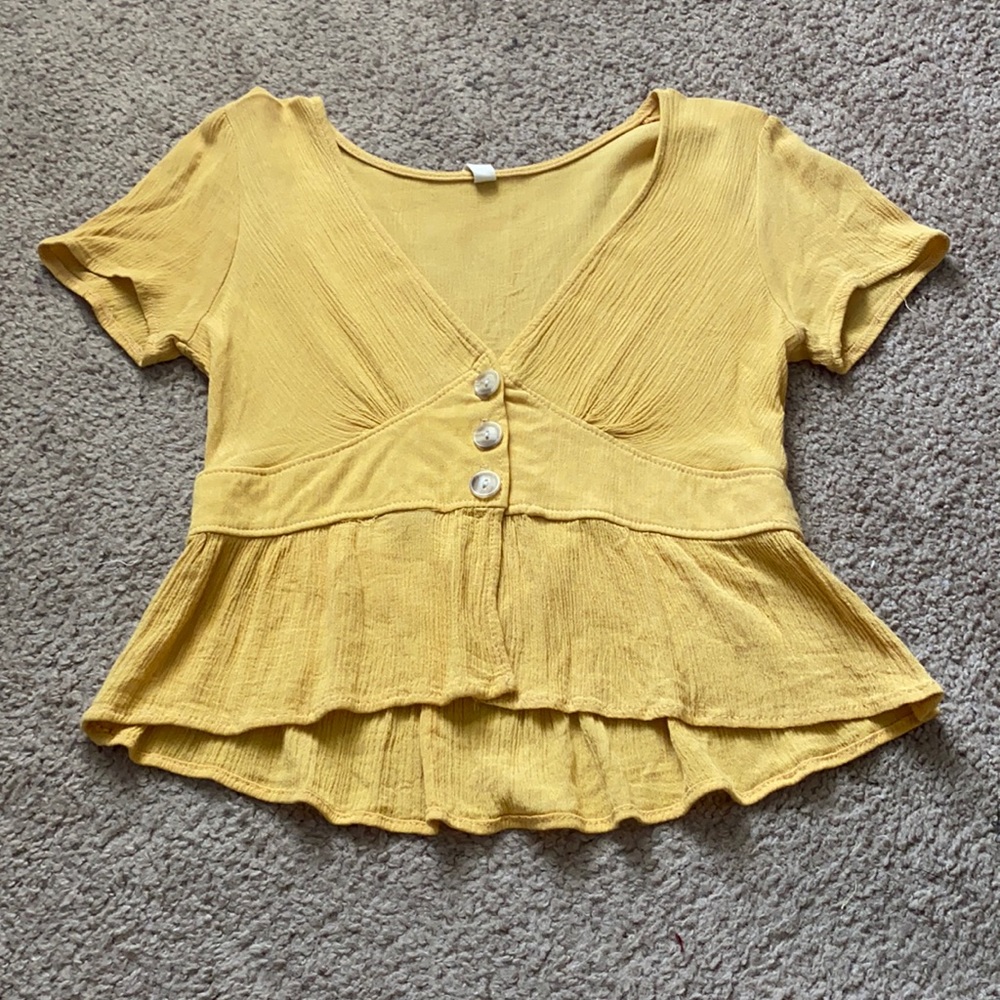 Yellow blouse